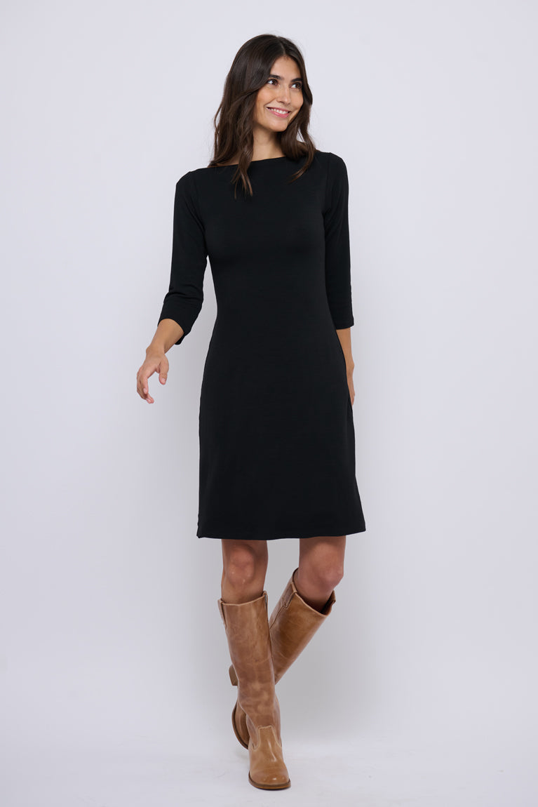 Tolsing Sienna Dress / Black Wool