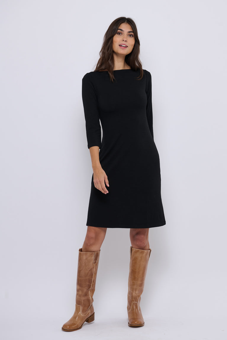 Tolsing Sienna Dress / Black Wool