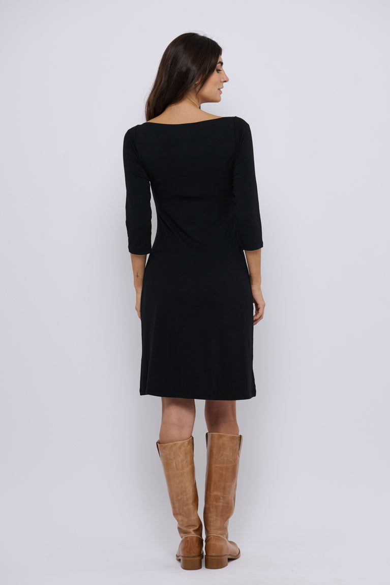 Tolsing Sienna Dress / Black Wool
