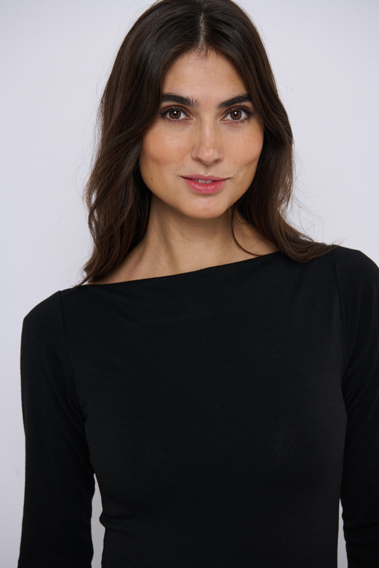 Tolsing Sienna Dress / Black Wool