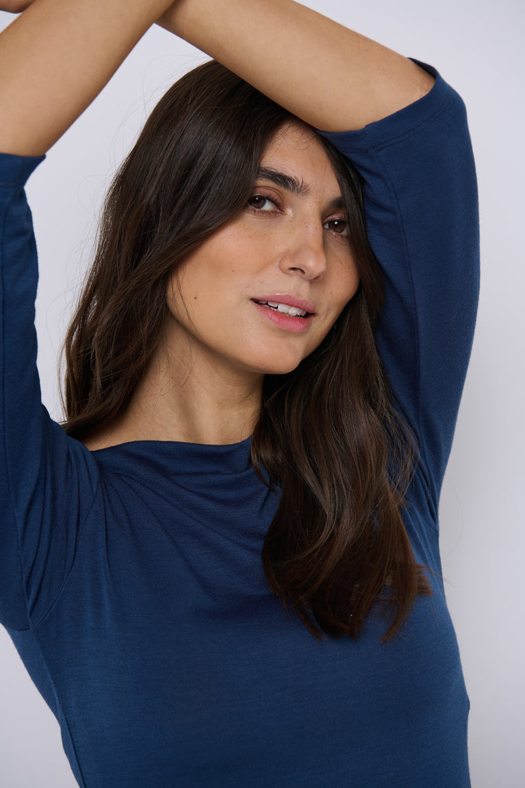 Tolsing Sienna Dress / Blue Wool