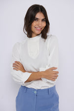 Tolsing Tine Vendeskjorte / White