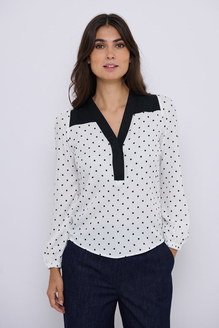 Tolsing Elvira Shirt / White Dots