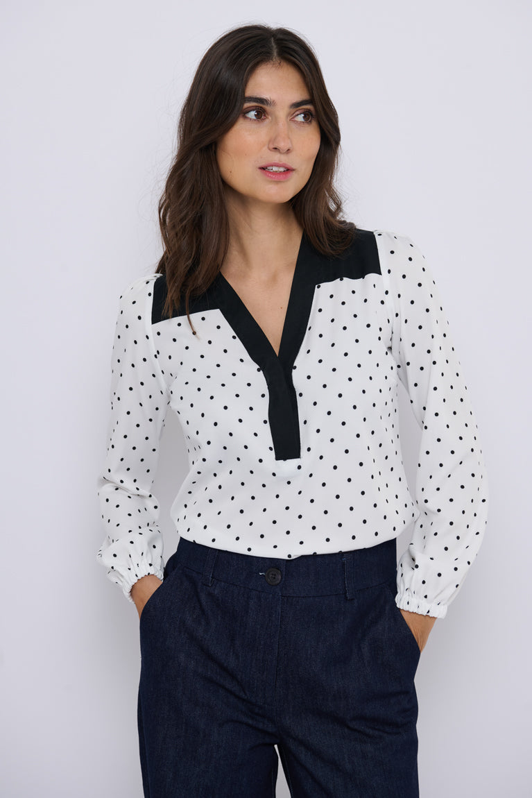 Tolsing Elvira Shirt / White Dots