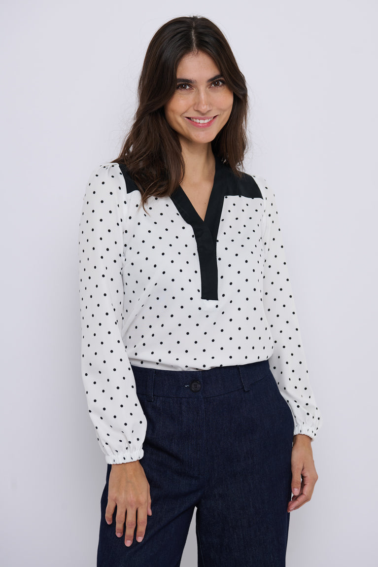 Tolsing Elvira Shirt / White Dots