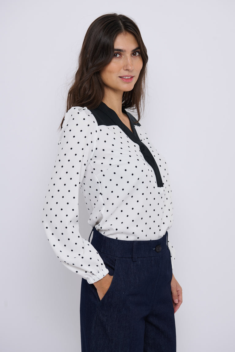 Tolsing Elvira Shirt / White Dots
