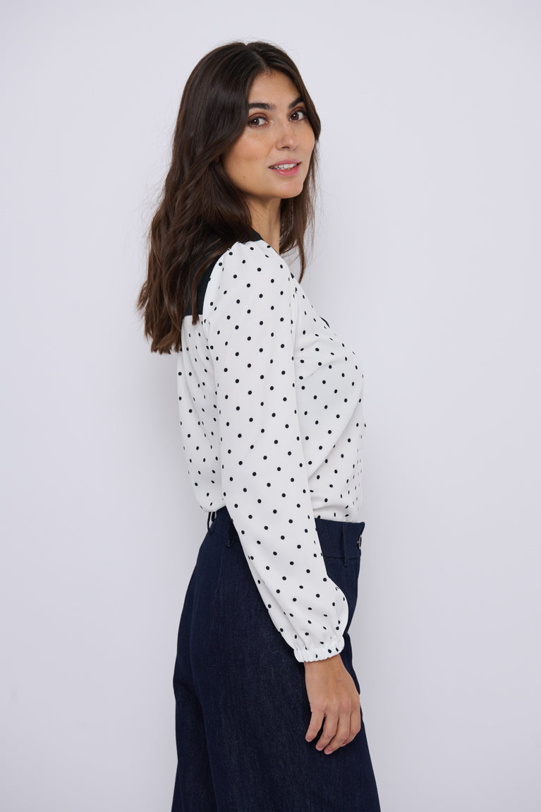 Tolsing Elvira Shirt / White Dots