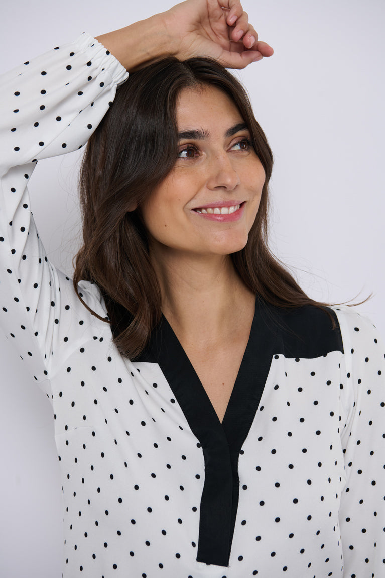 Tolsing Elvira Shirt / White Dots