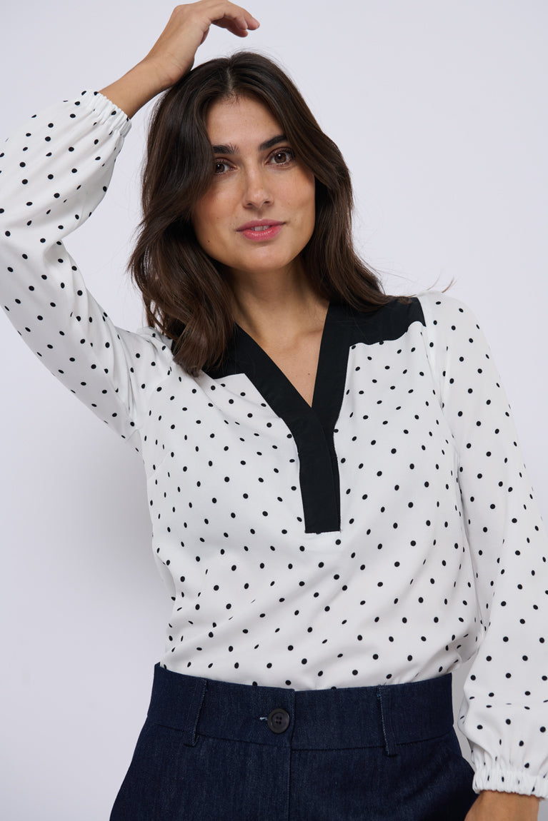 Tolsing Elvira Shirt / White Dots