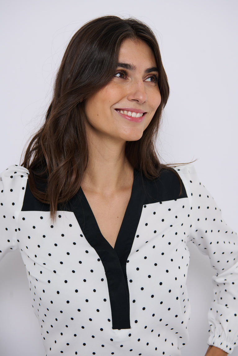 Tolsing Elvira Shirt / White Dots
