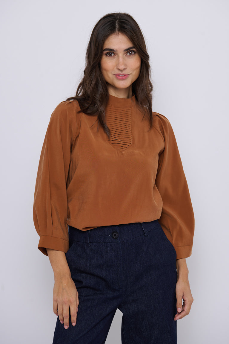 Tolsing Tine Vendeskjorte / Brown