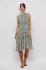 Tolsing Carol Skirt / Petroleum Flowers