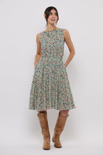 Tolsing Carol Skirt / Petroleum Flowers