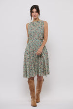 Tolsing Carol Skirt / Petroleum Flowers