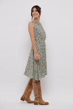 Tolsing Carol Skirt / Petroleum Flowers
