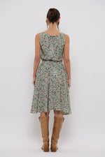 Tolsing Carol Skirt / Petroleum Flowers