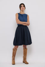 Tolsing Bella Balloon Skirt / Dark Navy
