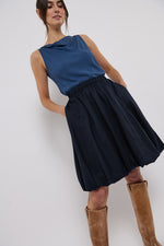 Tolsing Bella Balloon Skirt / Dark Navy