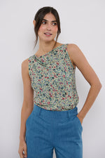 Tolsing Vienna Top / Petroleum Flowers