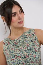 Tolsing Vienna Top / Petroleum Flowers