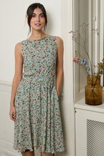 Tolsing Carol Skirt / Petroleum Flowers