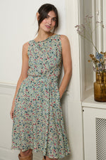 Tolsing Carol Skirt / Petroleum Flowers