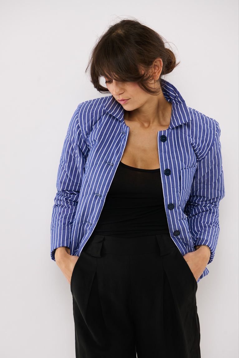 Tolsing Naja work Jacket / Quilted Stripes