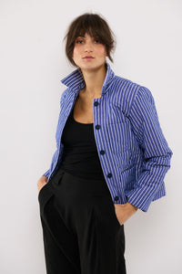 Tolsing Naja work Jacket / Quilted Stripes