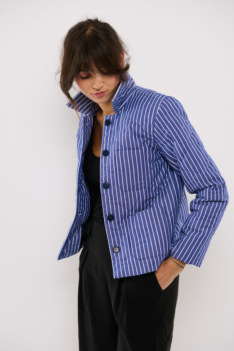 Tolsing Naja work Jacket / Quilted Stripes