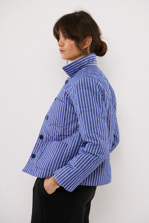 Tolsing Naja work Jacket / Quilted Stripes