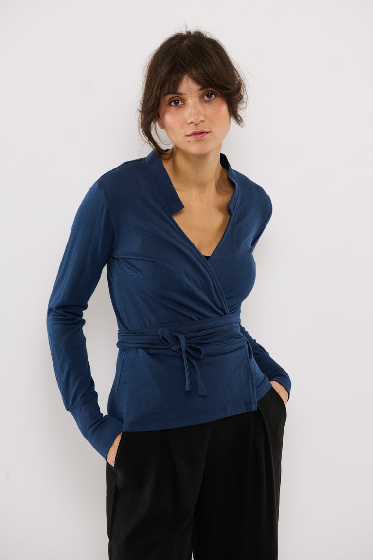 Tolsing Vera Slåom Bluse / Blue Wool