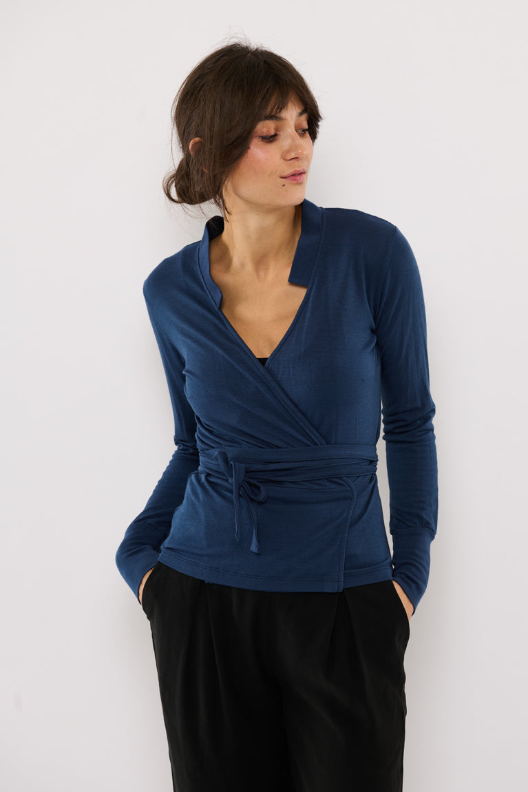 Tolsing Vera Slåom Bluse / Blue Wool