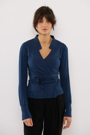 Tolsing Vera Slåom Bluse / Blue Wool