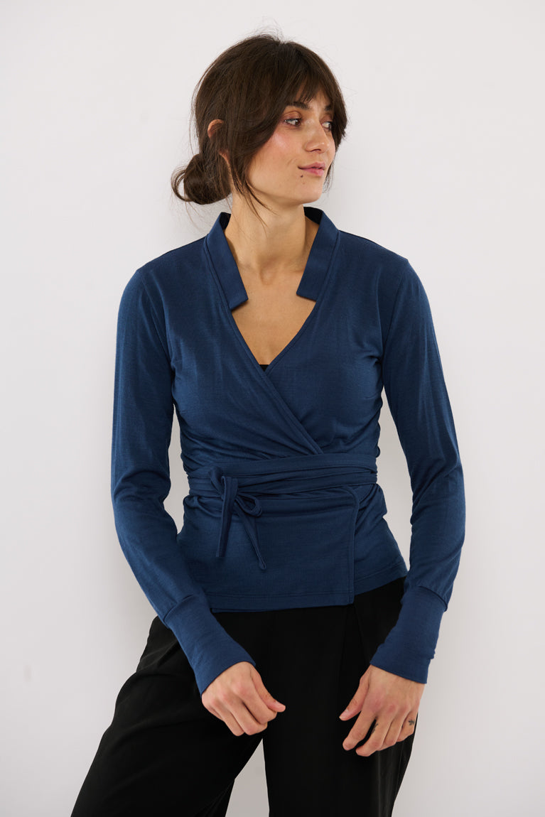 Tolsing Vera Slåom Bluse / Blue Wool