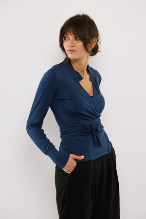 Tolsing Vera Slåom Bluse / Blue Wool