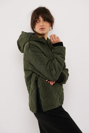 Tolsing Anorak / Dusty Green Velvet ( Water Resistant)