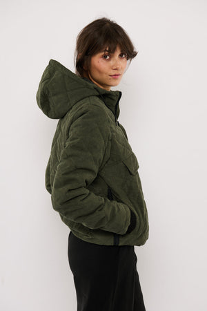 Tolsing Anorak / Dusty Green Velvet ( Water Resistant)