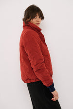 Tolsing Thilde Bomber Jacket / Dusty Red velvet ( Water Resistant)