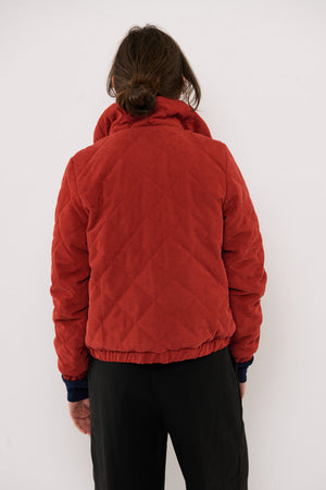 Tolsing Thilde Bomber Jacket / Dusty Red velvet ( Water Resistant)