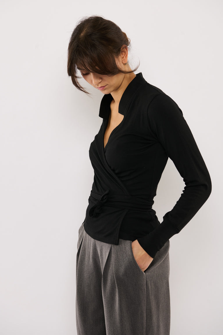 Tolsing Vera Slåom Bluse / Black Wool