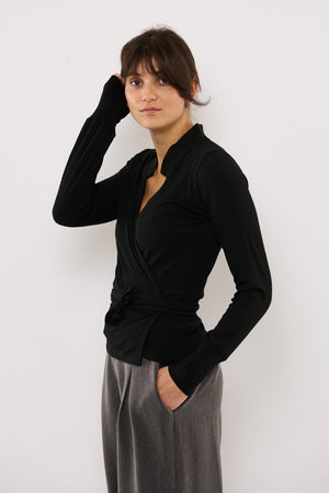 Tolsing Vera Slåom Bluse / Black Wool