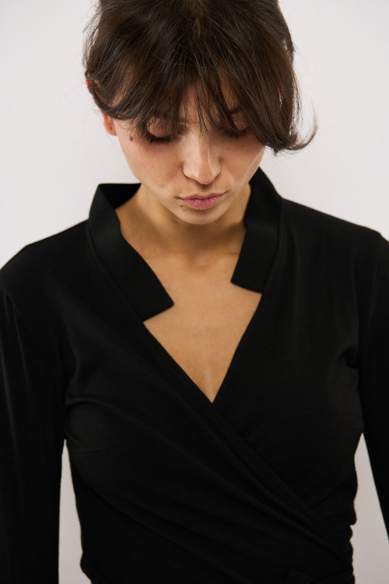 Tolsing Vera Slåom Bluse / Black Wool