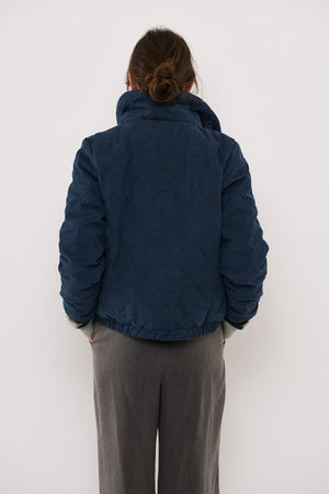 Tolsing Thilde Bomber Jacket / Dusty Navy velvet ( Water Resistant)