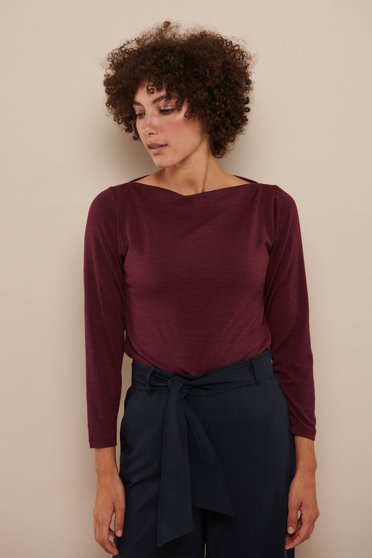 Tolsing Mila Bluse / Purple Wool