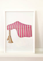 Pink striped Tent